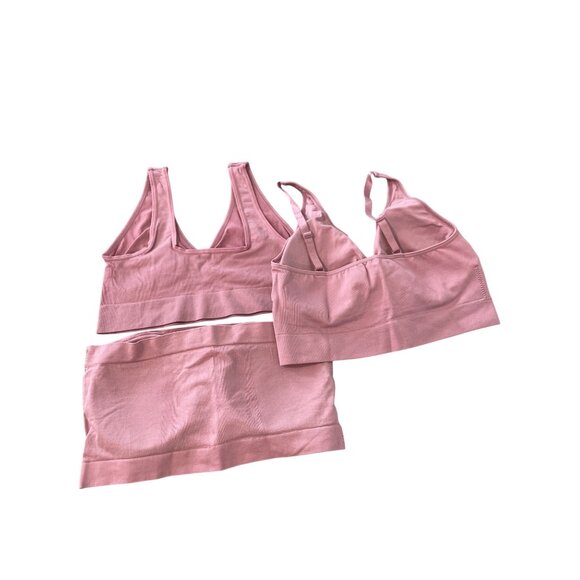 Rhonda Shear 3 Pack Best of Ahh Bra Size XL Stretch Seamless Dusty Rose 553.2 - Picture 3 of 8